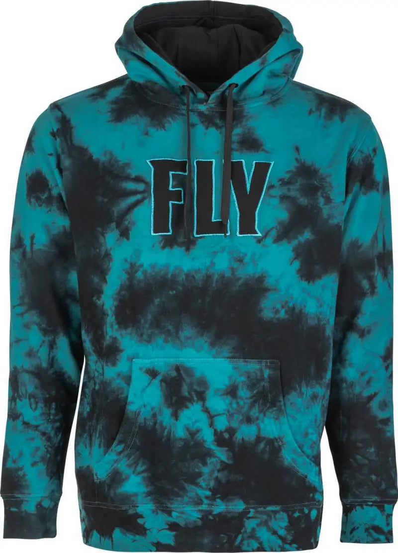Fly Tie Dye Pullover Hoodie Turquoise/Black Sm wps-354-0261s