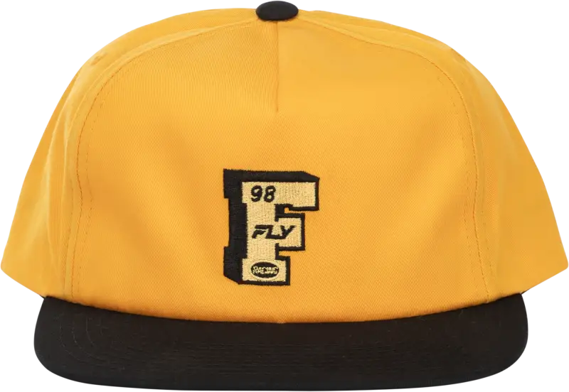 Fly Varsity Hat in Mustard with Adjustable Snapback 351-1014