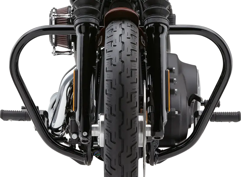 Freeway Bars Vbend 1.25 Inch Black for Motorcycle Protection 82-96574