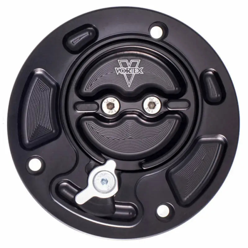 Gas Cap Black CNC Machined With Safety Lock Feature 3-gc440k