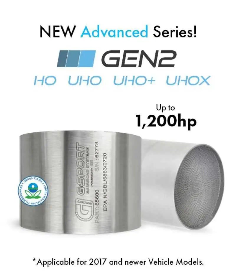 GESI G-Sport 6PK 400 CPSI EPA Approved 4inx4.5in High Output GEN2 Catalytic Conv - Substrate Only 650200