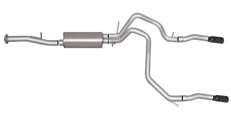 Gibson 07-12 Chevrolet Avalanche LS 5.3L 2.25in Cat-Back Dual Split Exhaust - Aluminized 5573