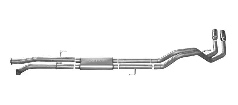 Gibson 10-19 Toyota Tundra SR5 4.6L 2.5in Cat-Back Dual Sport Exhaust - Aluminized 7101