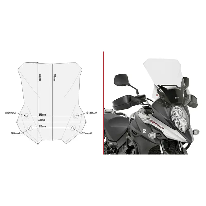 GIVI Clear Windshield for Optimal Clarity and Protection 270-6672