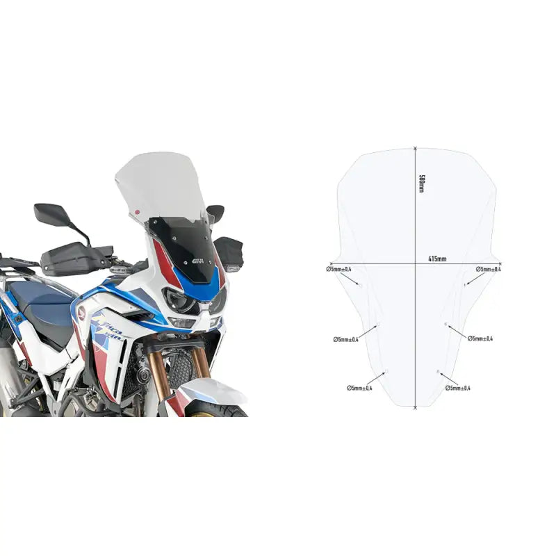 GIVI Clear Windshield for Optimal Clarity and Protection 270-6658