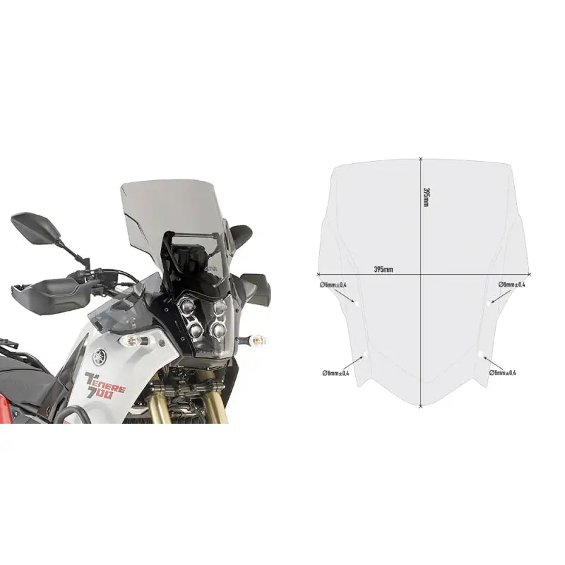 GIVI Smoke Windshield for Enhanced Rider Protection 270-6680