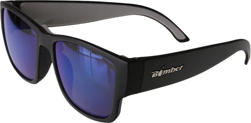 Gm101-Bm Bomber Gomer Bomb Floating Eyewear Matte Black W/Blue Mirror Lens wps-519-0023