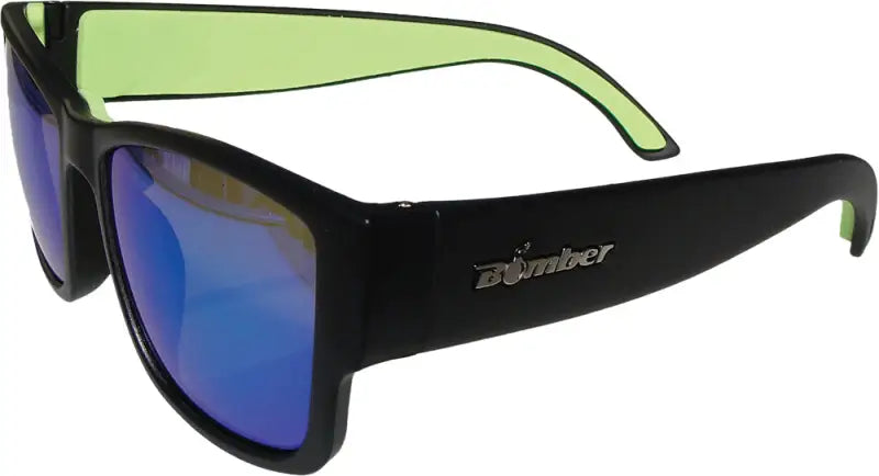 Gm101-Gm-Gf Bomber Gomer Bomb Floating Eyewear Matte Black W/Green Mirror wps-519-0029