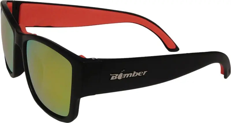 Gm101-Rm-Rf Bomber Gomer Bomb Floating Eyewear Matte Black W/Red Mirror Lens wps-519-0022