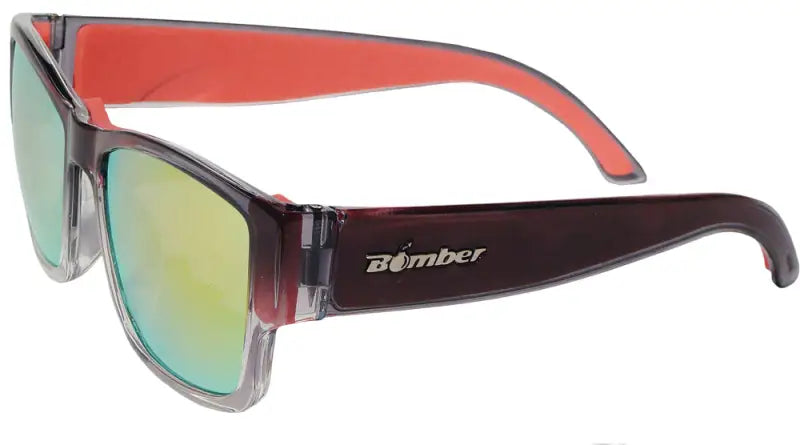 Gm104-Rm-Rf Bomber Gomer Bomb Floating Eyewear Crystal Smoke W/Red Mirror wps-519-0027