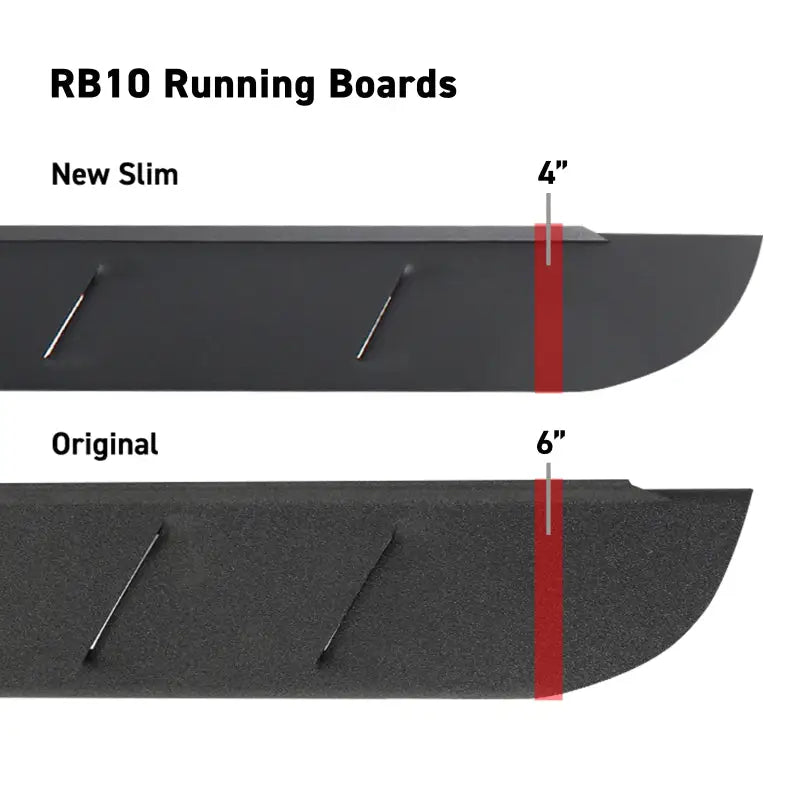 Go Rhino RB10 Slim Running Boards - Universal 87in. - Tex. Blk gor630087spc