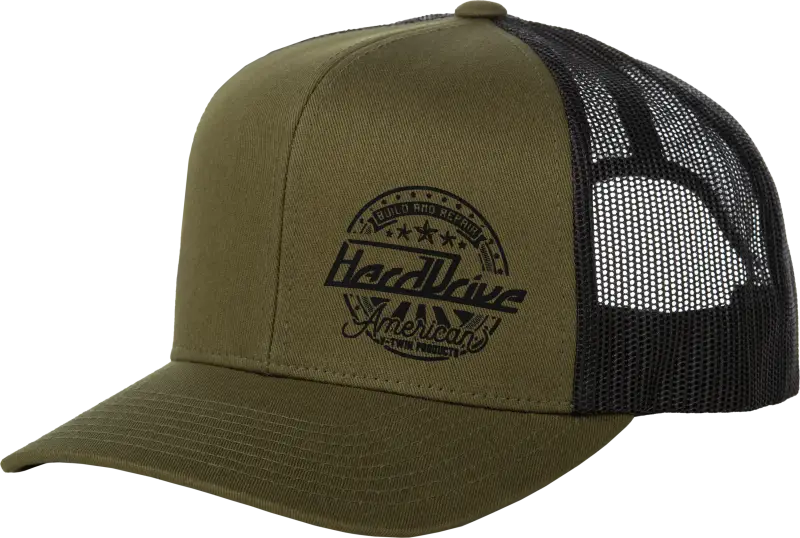 Harddrive Emblem Hat with Mesh Back Comfort 800-0210