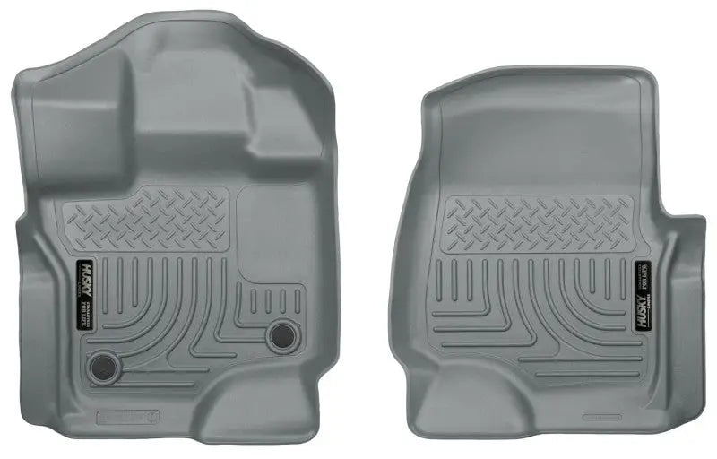 Husky Liners 15 Ford F-150 Super/Super Crew Cab WeatherBeater Grey Front Floor Liners hsl18362
