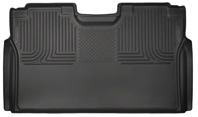 Husky Liners 15 Ford F-150 SuperCrew Cab WeatherBeater Black 2nd Seat Floor Liner hsl19371