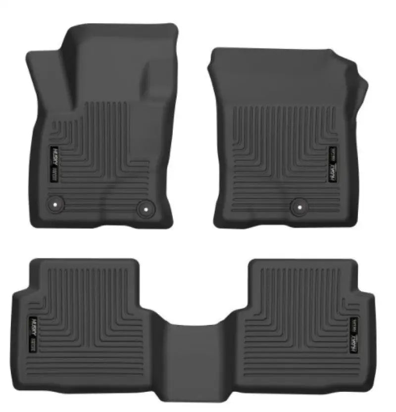 Husky Liners 20-21 Ford Escape All Models Exc Hybrid Weatherbeater Front and 2nd Seat Liners - BLK hsl95721