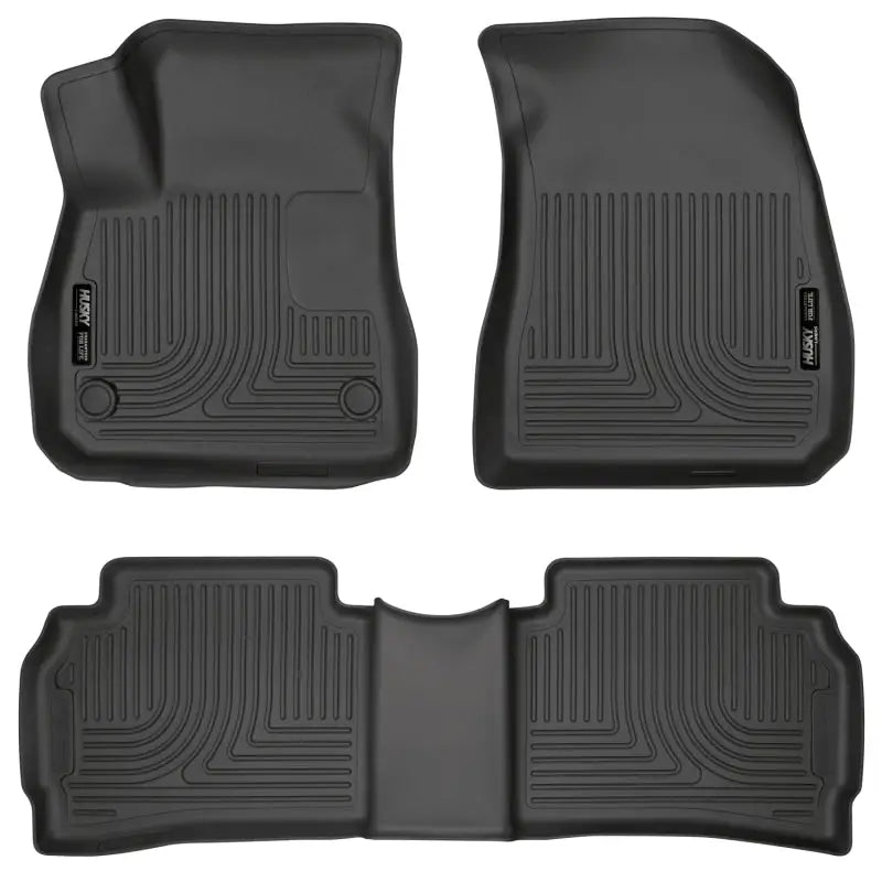 Husky Liners 2016 Chevy Malibu Weatherbeater Black Front & 2nd Seat Floor Liners (Footwell Coverage) hsl99191