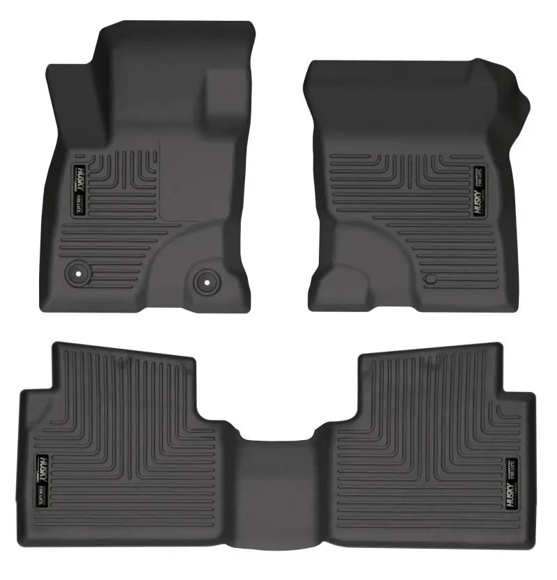 Husky Liners 2022 Ford Maverick(No Fit Hybrid) Weatherbeater Front & 2nd Seat Floor Liners - Black hsl95051