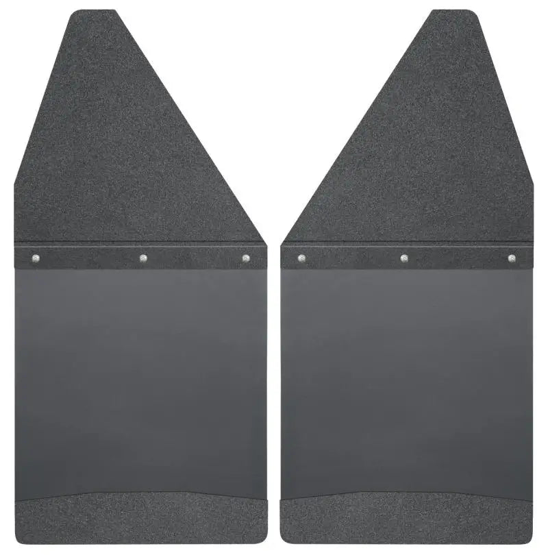 Husky Liners GM 99-16 Silverado/Sierra 12in W Black Top & Weight Kick Back Front Mud Flaps hsl17101