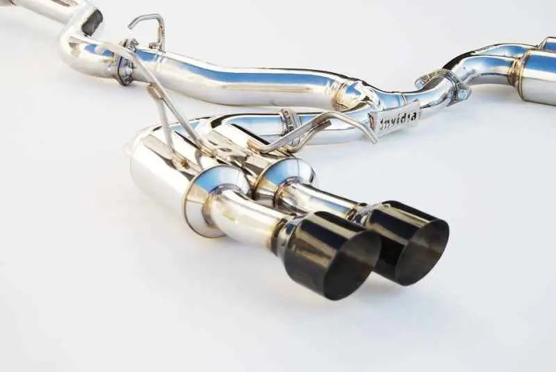 Invidia 2015+ Subaru WRX / STI Gemini/R400 Single Layer Quad Black Tip Cat-Back Exhaust hs15stigm4sb