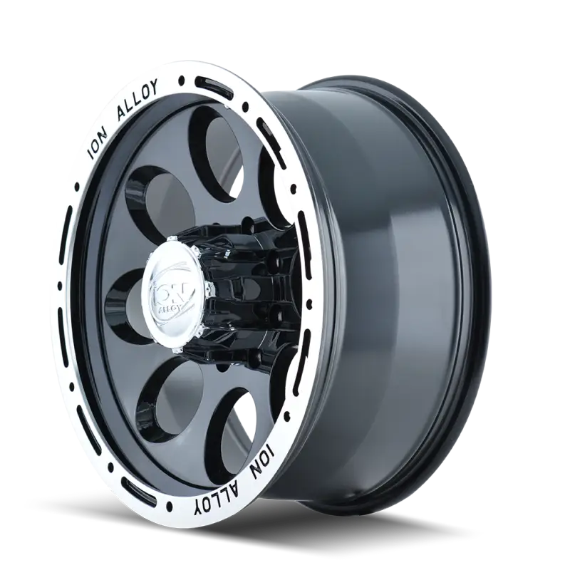 ION Type 174 17x9 / 5x114.3 BP / 0mm Offset / 83.82mm Hub Black/Machined Wheel ion174-7965b