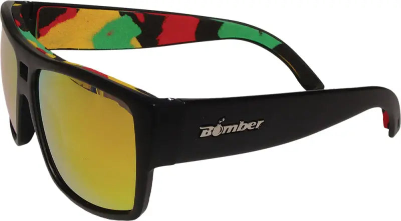 Ire101-Rm-Rsta Bomber Irie Bomb Floating Eyewear Matte Black W/Red Mirror Lens wps-519-0052