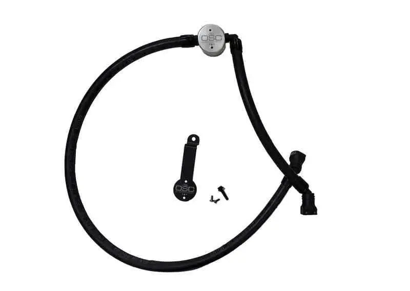 J&L 18-20 Jeep Wrangler JL 3.6L Driver Side Oil Separator 3.0 - Clear Anodized 3069d-c