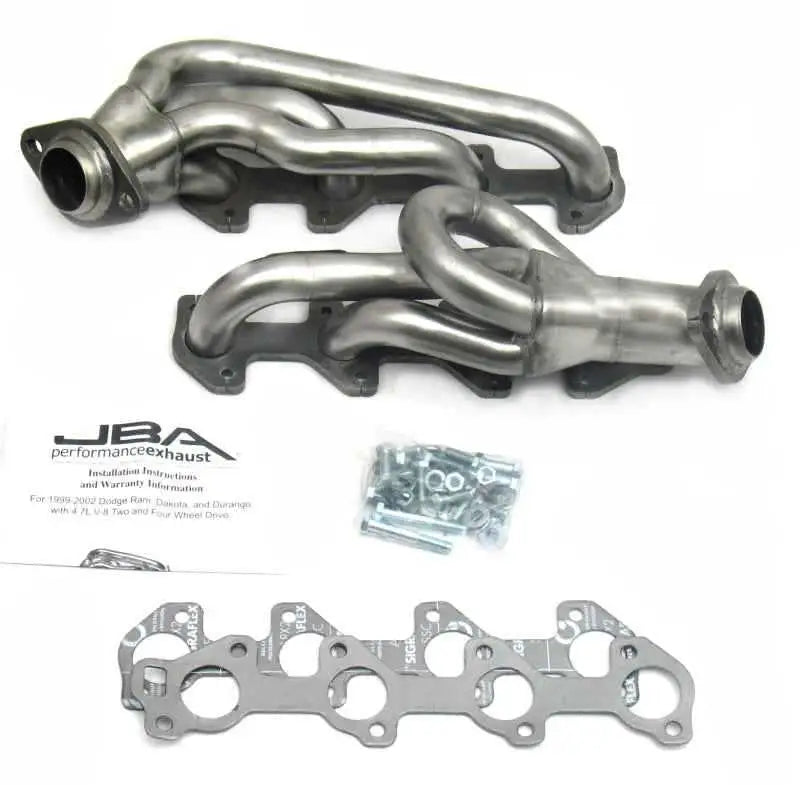 JBA 00-03 Dodge 4.7L PowerTech 1-1/2in Primary Raw 409SS Cat4Ward Header 1949s