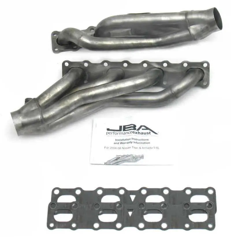 JBA 04-15 Nissan 5.6L VK56DE Oval Port 1-5/8in Primary Raw 409SS Cat4Ward Header 1400s