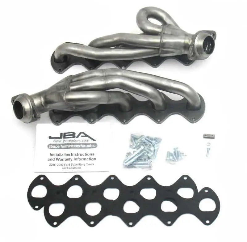 JBA 05-10 Ford F-Series 6.8L 3V V10 1-1/2in Primary Raw 409SS Cat4Ward Header 1670s