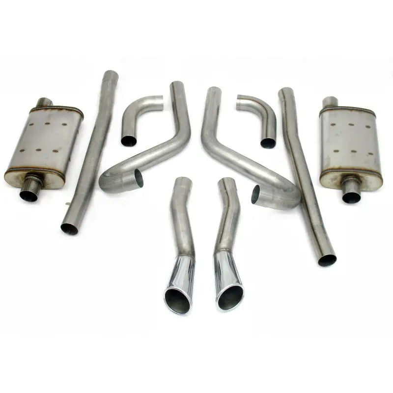 JBA 65-66 Ford Mustang 260-428 409SS Dual Through Rear Valance Header Back Exhaust jba40-2653