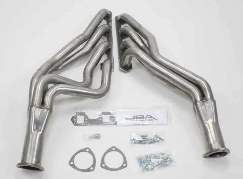 JBA 65-73 Ford Mustang 260-302 SBF 4 Speed C4/C6/AOD 1-3/4in Primary Raw 409SS Long Tube Header 6610s