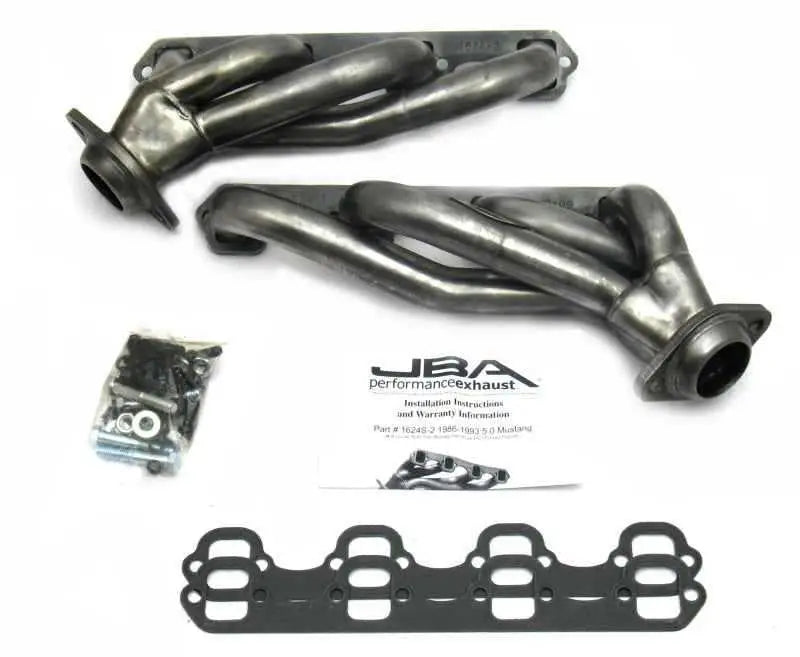 JBA 86-93 Ford Mustang 5.0L SBF 1-5/8in Primary Raw 409SS Cat4Ward Header 1624S-2