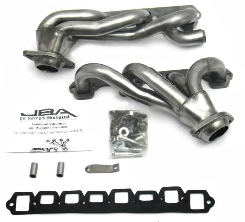 JBA 87-96 Ford F-150 5.8L SBF 1-5/8in Primary Raw 409SS Cat4Ward Header 1628s