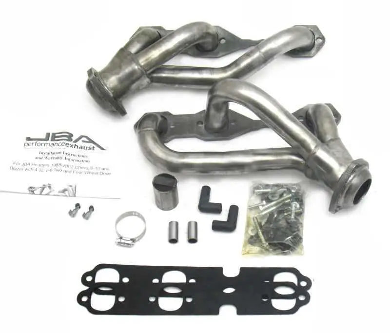JBA 88-95 & 02-03 GM S-Truck 4.3L V6 4WD 1-1/2in Primary Raw 409SS Cat4Ward Header 1840s-3
