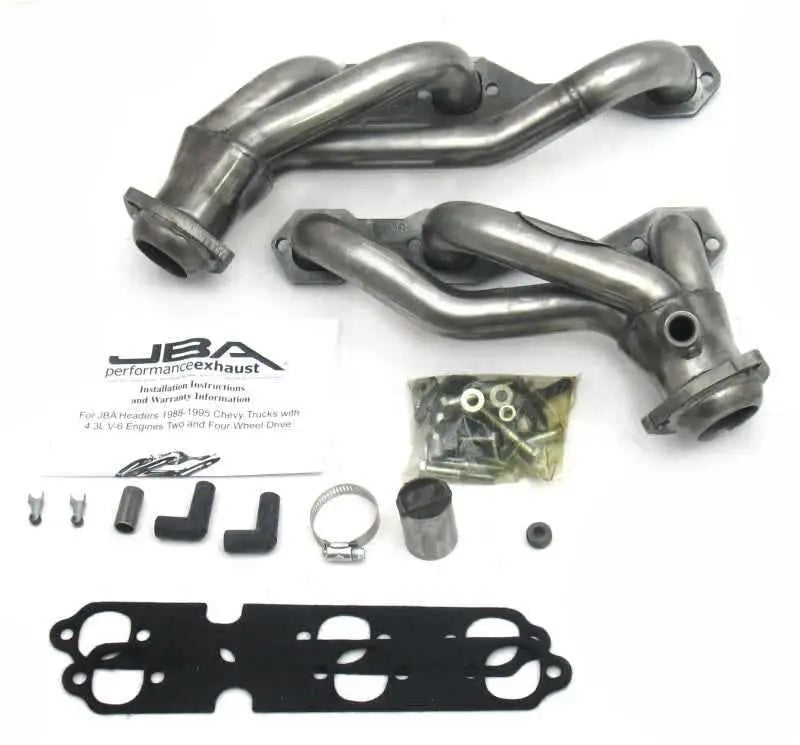 JBA 88-95 GM Truck 4.3L V6 w/o A.I.R. Injection 1-1/2in Primary Raw 409SS Cat4Ward Header 1840s