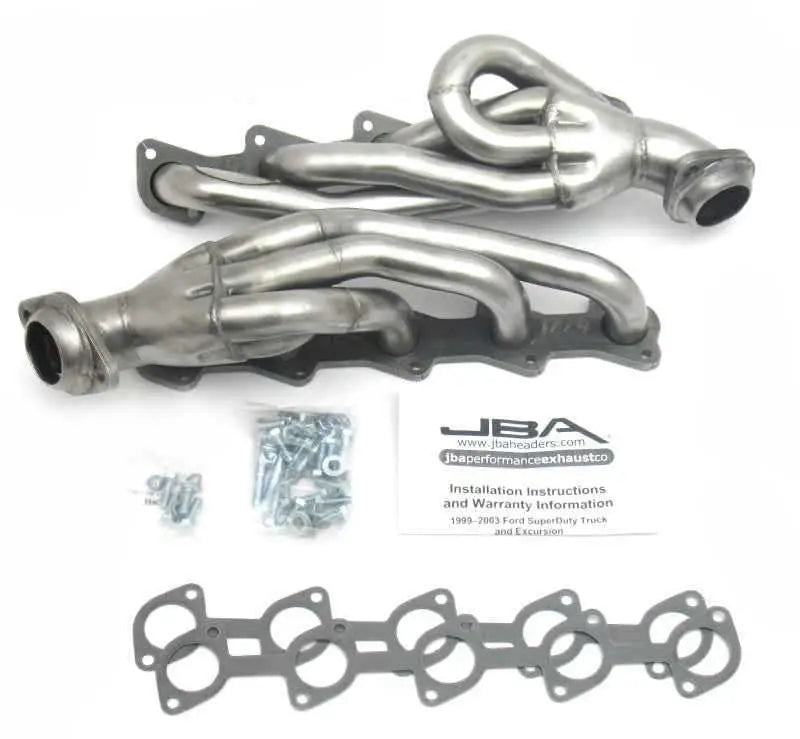 JBA 99-04 Ford Truck 6.8L 2V V10 w/o EGR 1-1/2in Primary Raw 409SS Cat4Ward Header 1669s