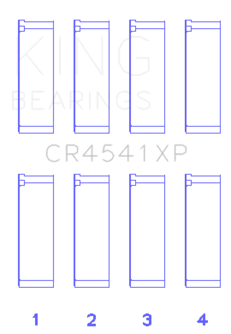 King Honda F23 (Size STD) Performance Rod Bearing Set kingcr4541xp