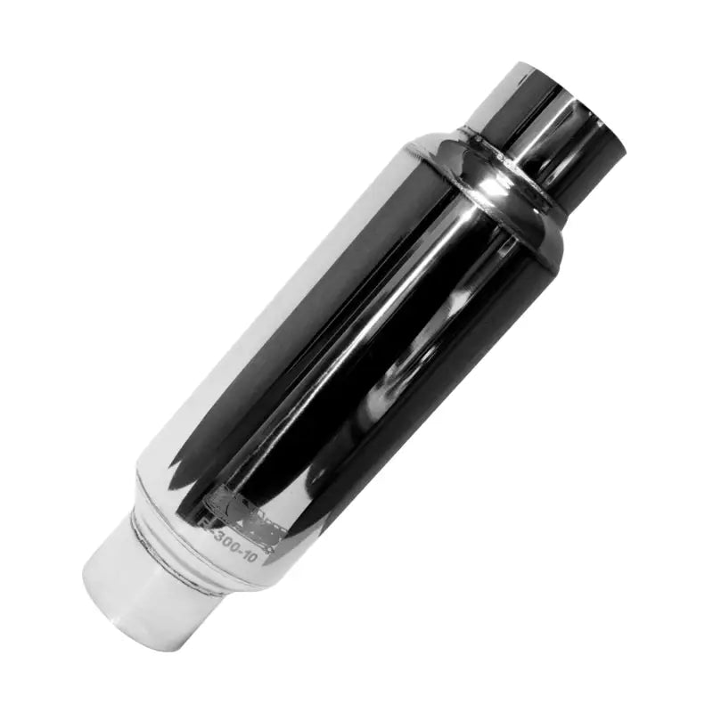 Kooks Universal 3in Round Muffler 10in Long. Pol SS kshr300-10