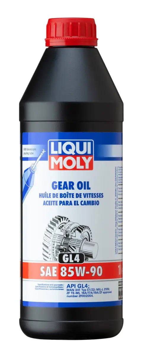LIQUI MOLY 1L Gear Oil (GL4) SAE 85W90 - Case of 6 lqm20016
