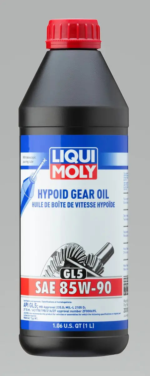 LIQUI MOLY 1L Hypoid Gear Oil (GL5) SAE 85W90 - Case of 6 lqm20010