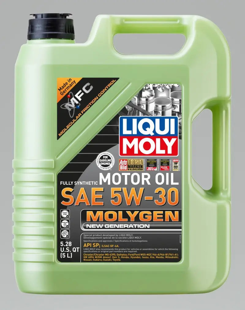 LIQUI MOLY 5L Molygen New Generation Motor Oil 5W30 - Case of 4 lqm20228