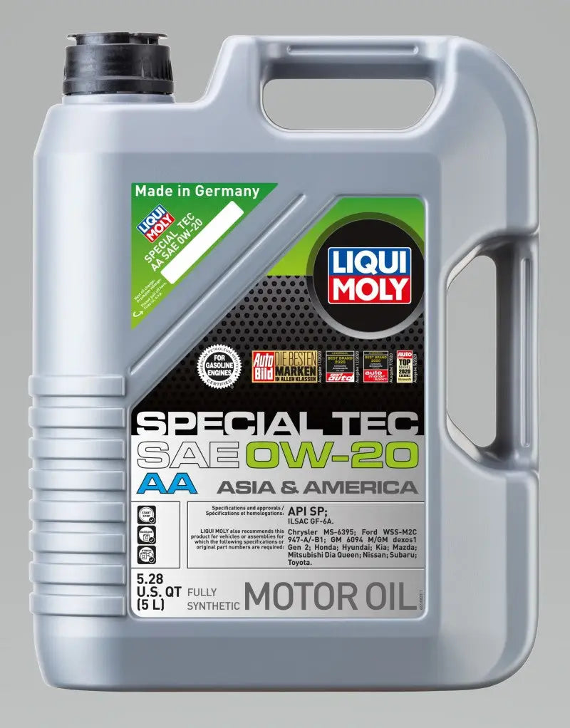 LIQUI MOLY 5L Special Tec AA Motor Oil 0W20 - Case of 4 lqm2208