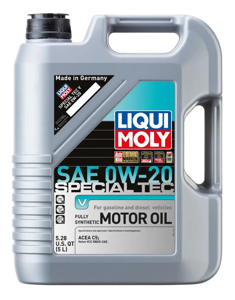 LIQUI MOLY 5L Special Tec V Motor Oil 0W20 - Case of 4 lqm20200