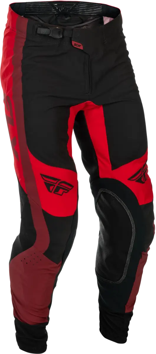 Lite Motorcycle Riding Pants Black Red Lightweight Aramid 379-73136