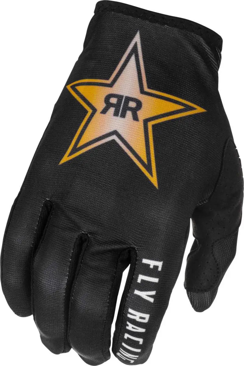 Lite Rockstar Gloves Black/Gold Lg wps-374-013l
