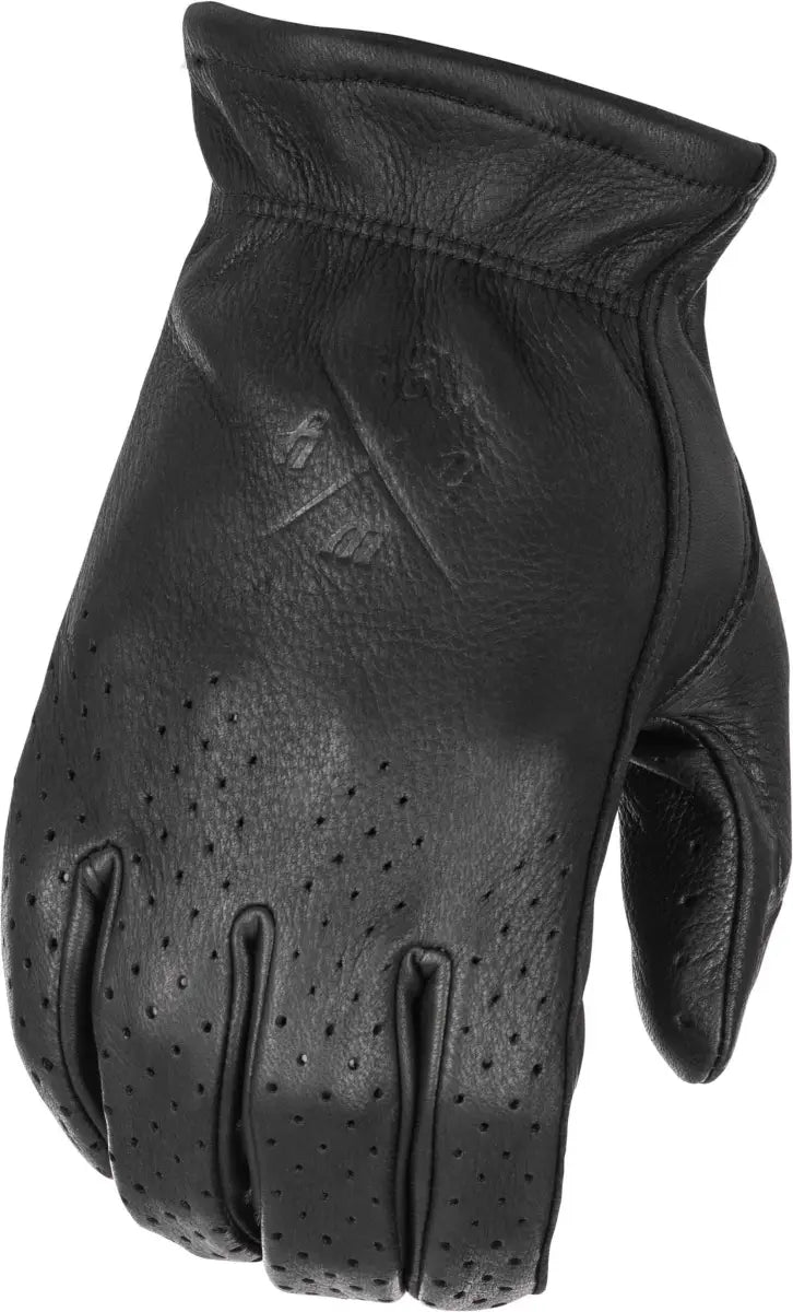 Louie Perforated Gloves Black Lg wps-489-0050l