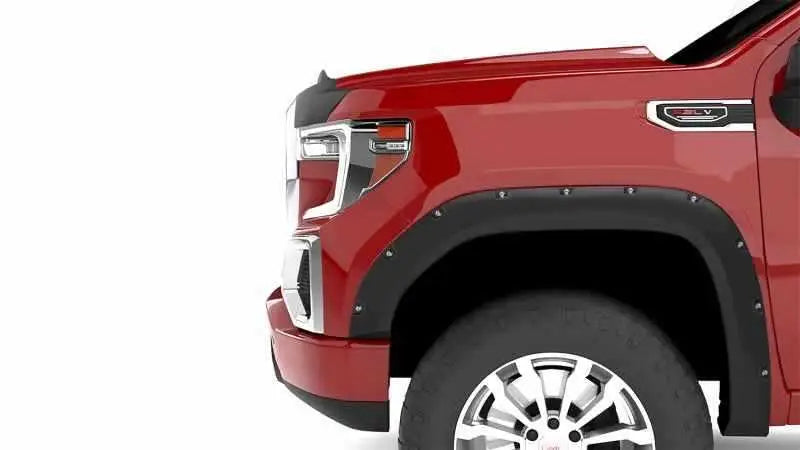 Lund 19-21 GM Silverado/Sierra RX-Flat Textured Elite Series Fender Flares w/Black Bolts - Black 4pc rx130ta