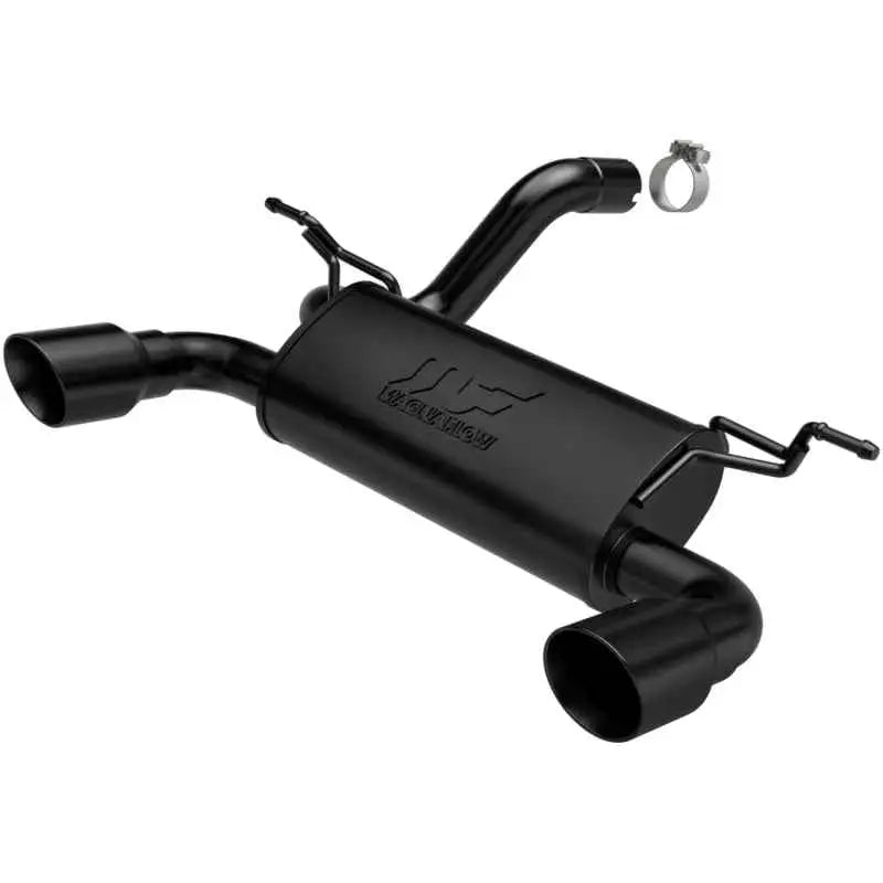 MagnaFlow 2018+ Jeep Wrangler 3.6L Dual Black Tip Axle-Back Exhaust 19388