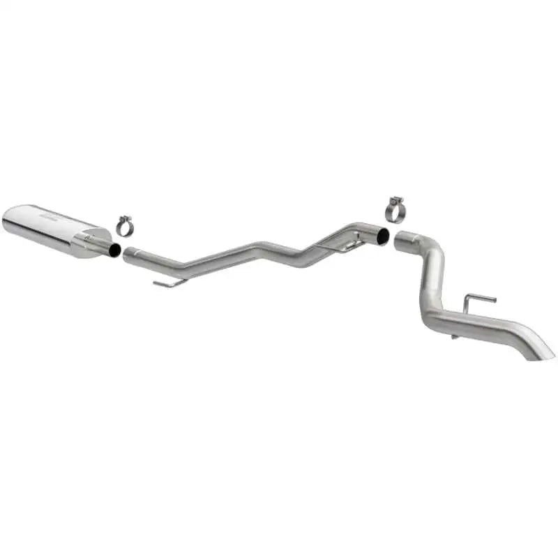 MagnaFlow 2020 Jeep Gladiator 2.5in Rock Crawler Series Single Rear Exit SS Cat-Back Exhaust w/o Tip 19486