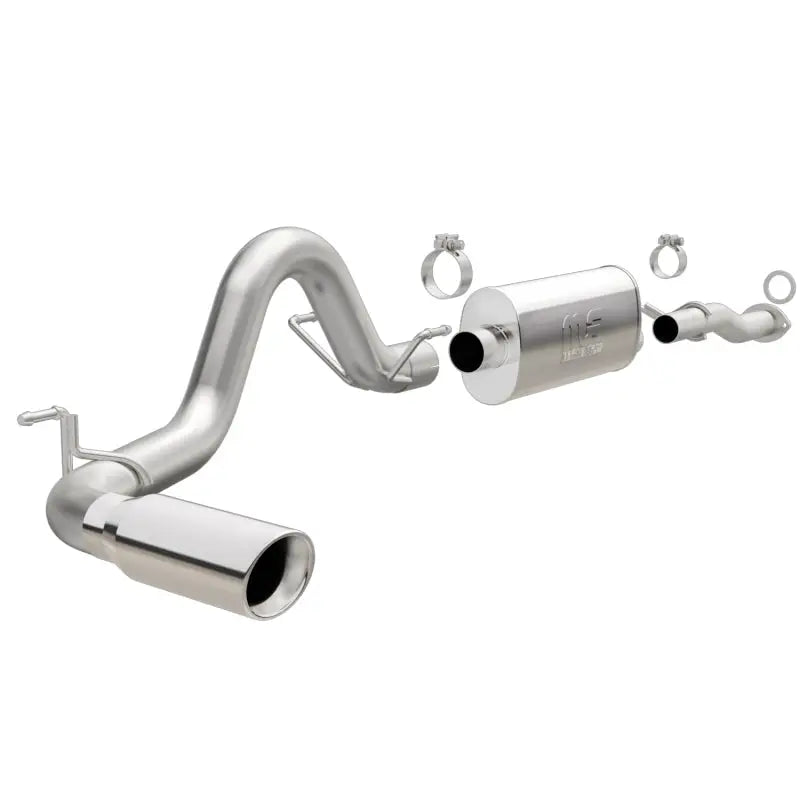 MagnaFlow Cat-Back 2016 Toyota Tacoma 3.5L V6 SS 3in Single Pass Side Exit Rear 4in Tip mag19291